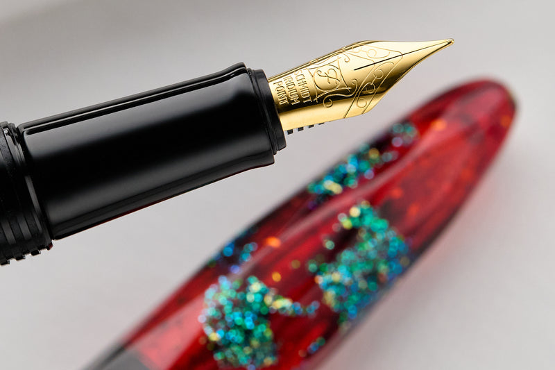 BENU Briolette Fountain Pen - Ruby Forest