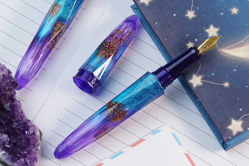 BENU Briolette Fountain Pen - Amethyst Tide