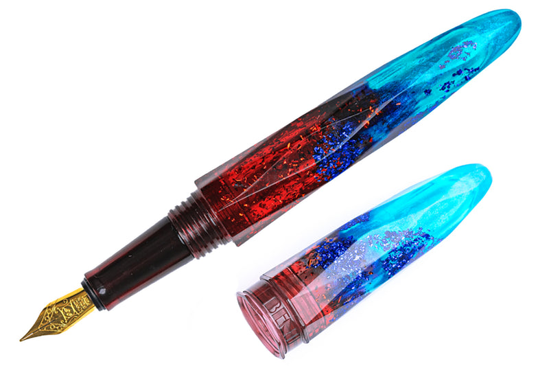 BENU Briolette Fountain Pen - Fiery Azure