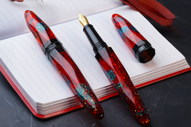 BENU Briolette Fountain Pen - Ruby Forest