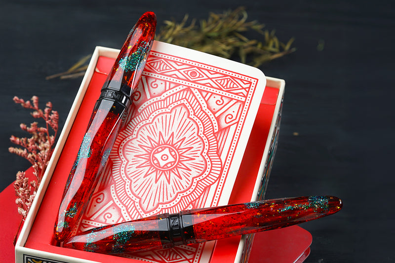 BENU Briolette Fountain Pen - Ruby Forest