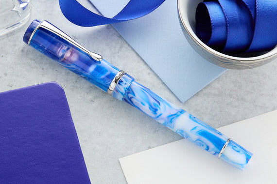 Conklin Duragraph Fountain Pen - Blue Whirlwind (Limited Edition)