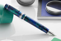 Delta DV Original Oversize Fountain Pen - Riviera Blue / Palladium (Limited Edition)