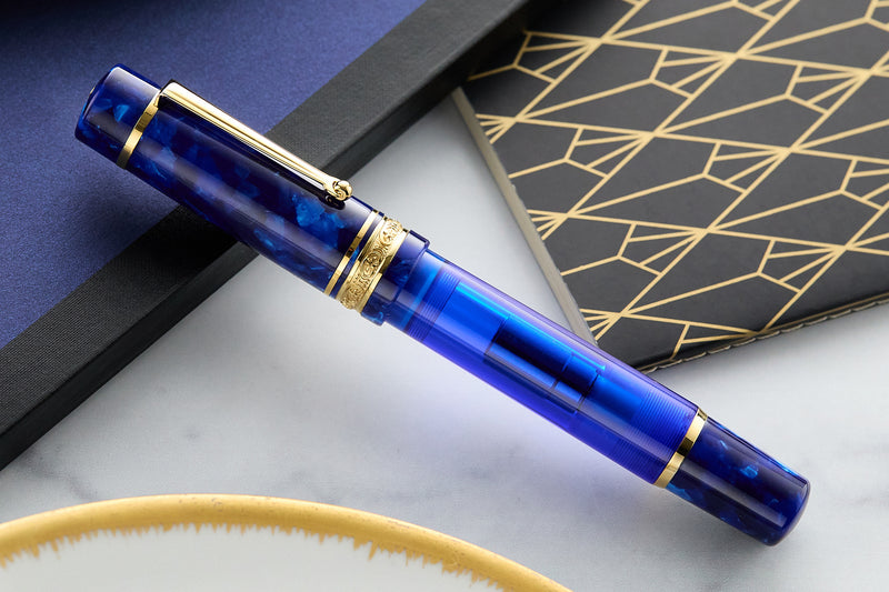 Delta DV Original Mid-Size Fountain Pen - Imperial Blu (Limited Edition)