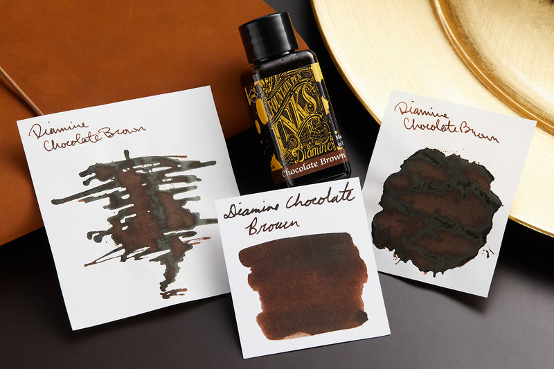 Diamine Chocolate Brown - Ink Sample