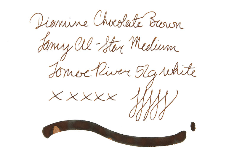 Diamine Chocolate Brown - Ink Sample