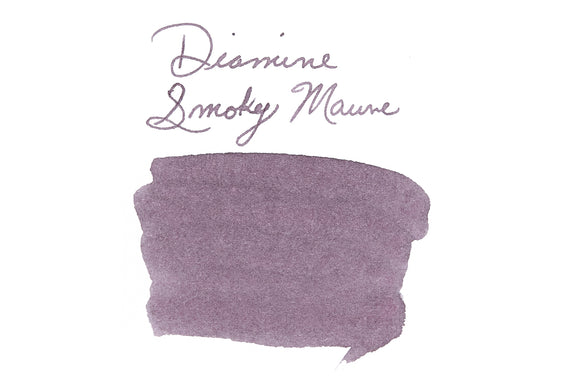 Diamine Forever Smoky Mauve fountain pen ink swab with writing