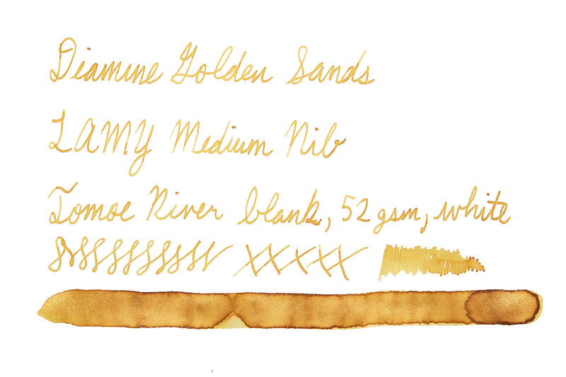 Diamine Golden Sands - Ink Sample