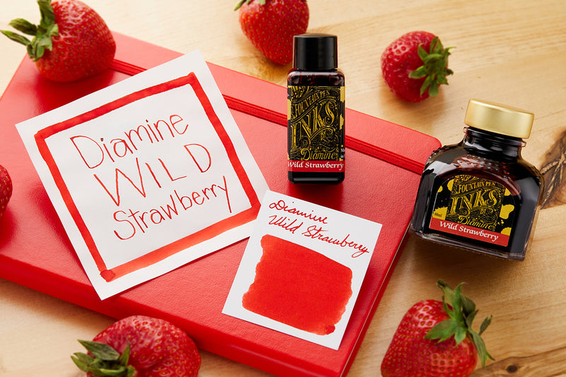 Diamine Wild Strawberry - Ink Sample