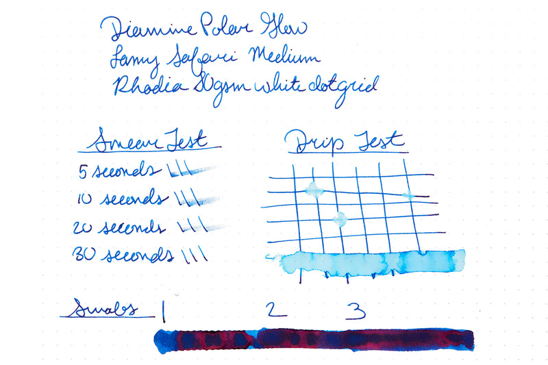 Diamine Polar Glow - Ink Sample