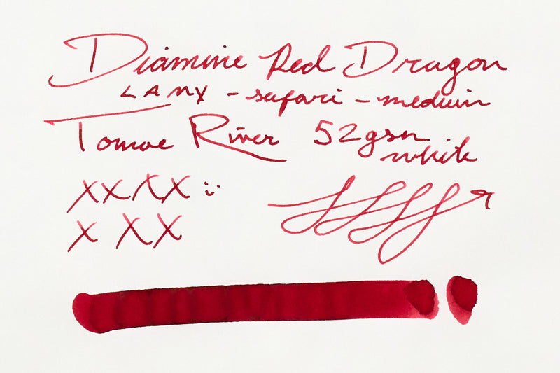 Diamine Red Dragon - Ink Sample