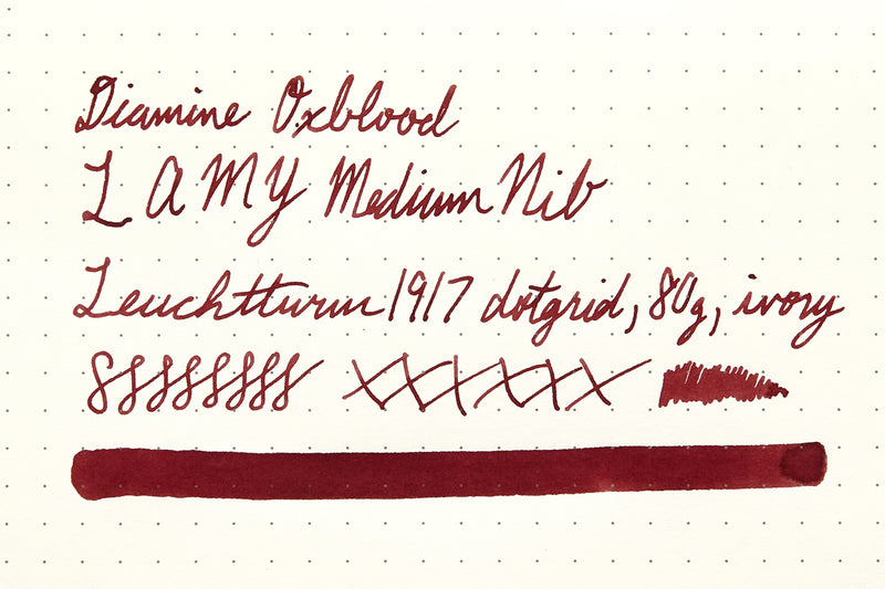 Diamine Oxblood - Ink Sample