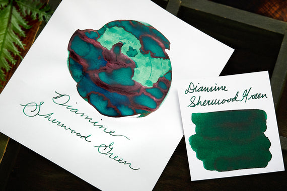 Diamine Sherwood Green fountain pen ink