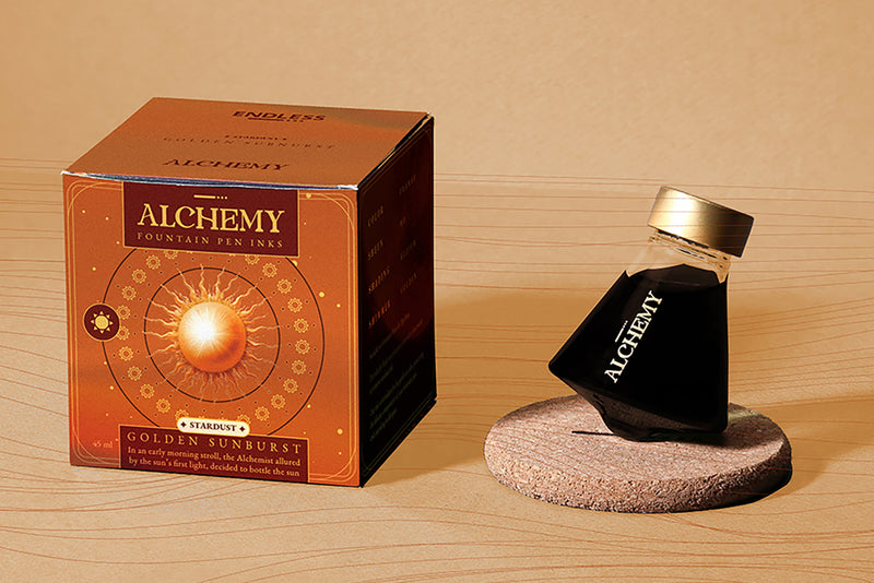 Endless Alchemy Stardust Golden Sunburst - 45ml Bottled Ink