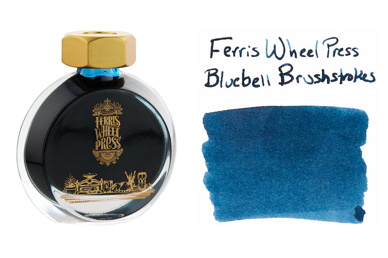 Ferris Wheel Press Bluebell Brushstrokes - 38ml Bottled Ink