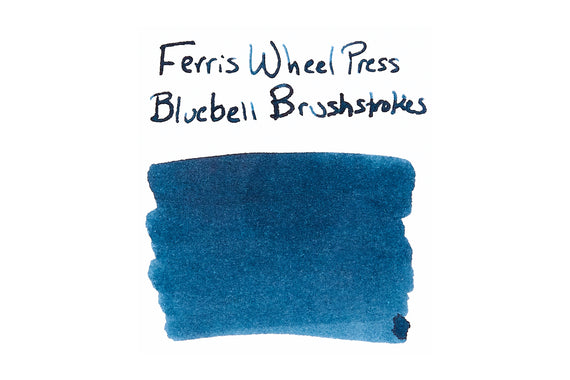 Ferris Wheel Press Bluebell Brushstrokes fountain pen ink