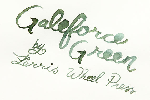 Ferris Wheel Press Galeforce Green fountain pen ink