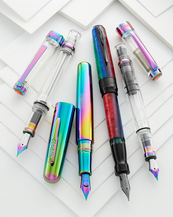 Pineider Arco Rainbow Fountain Pen Soft Extra Fine