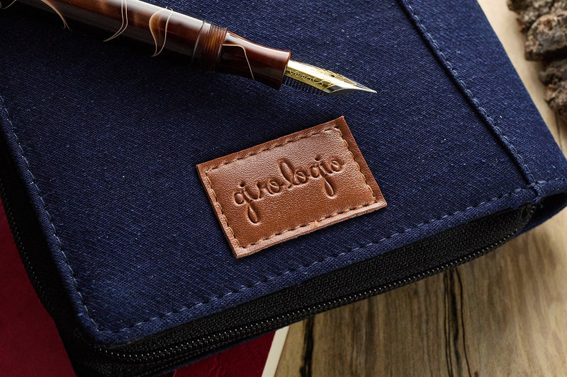 Girologio 12 Zippered Pen Case - Denim