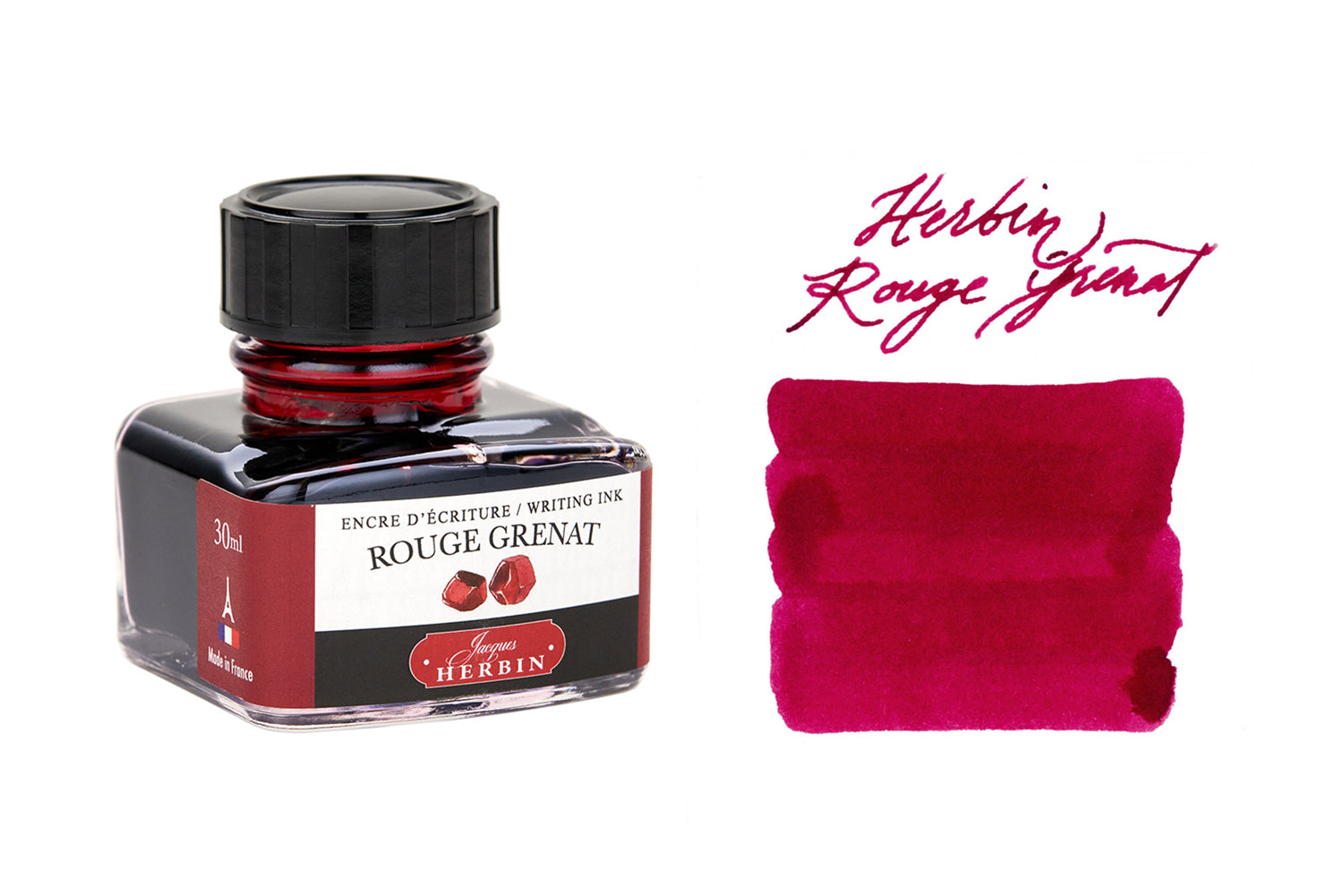 J. Herbin Fountain Pen Ink, Rouge Opera, 30 ml