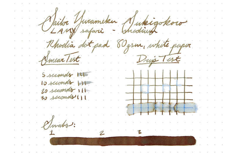 Sailor Yurameku Sukigokoro - Ink Sample