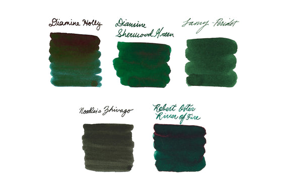 Dark Green Ink Sample Set