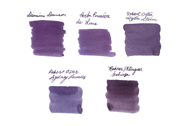 Muted Purple Ink Sample Set