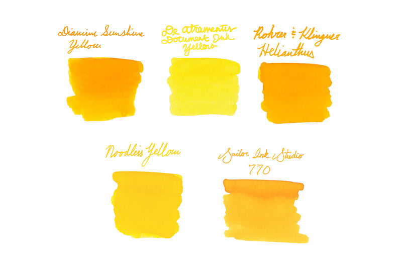 Yellow Ink Sample Set