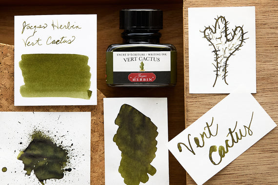 Jacques Herbin Vert Cactus - 30ml Bottled Ink