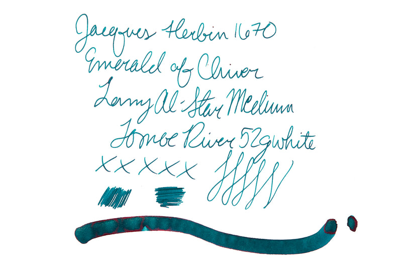 Jacques Herbin 1670 Emerald of Chivor - Ink Sample