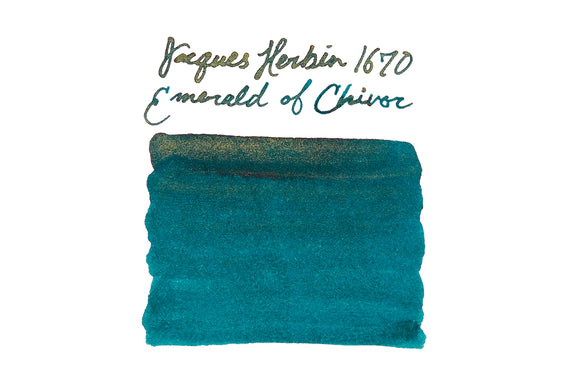 Jacques Herbin 1670 Emerald of Chivor fountain pen ink