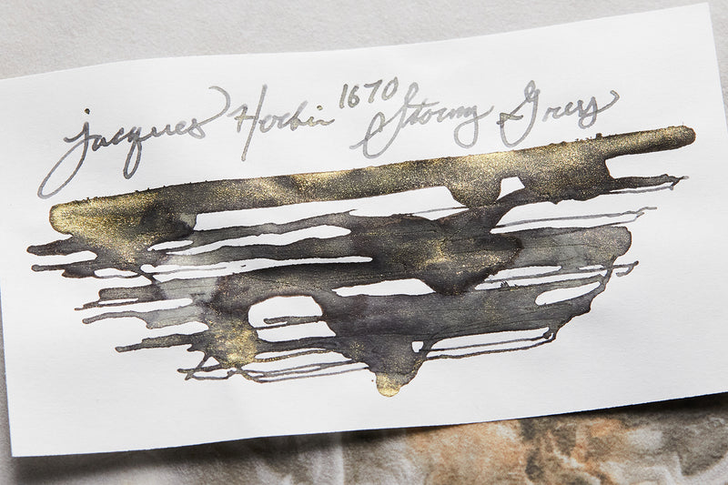 Jacques Herbin 1670 Stormy Grey - Ink Sample