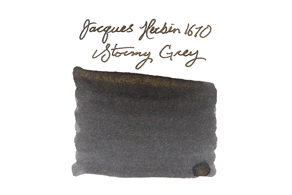 Jacques Herbin 1670 Stormy Grey - Ink Sample