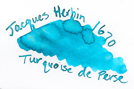 Jacques Herbin 1670 Turquoise de Perse - Ink Sample