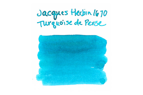 Jacques Herbin 1670 Turquoise de Perse fountain pen ink