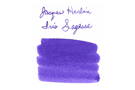 Jacques Herbin  Iris Sagesse - Ink Sample