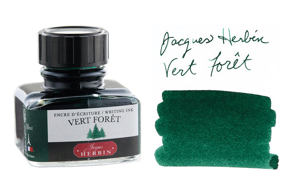 Jacques Herbin Vert Foret - 30ml Bottled Ink 