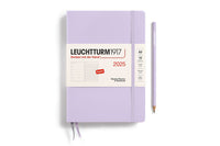 Leuchtturm1917 Medium A5 2025 Weekly Planner & Notebook - Lilac, Lined