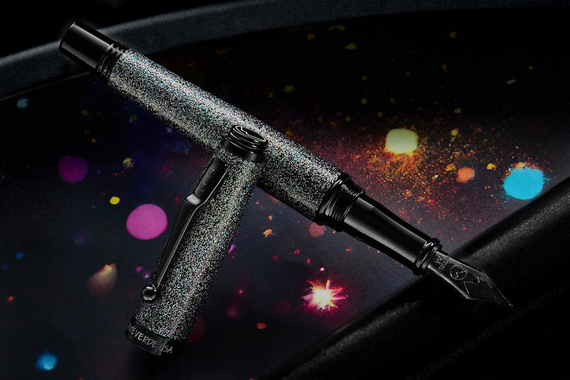 Monteverde Invincia Fountain Pen - Black Sparkle City (Special Edition)