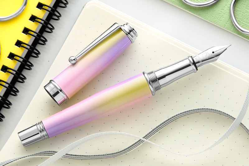 Monteverde Invincia Deluxe Fountain Pen - Lilac/Yellow Ombré (Limited Edition)