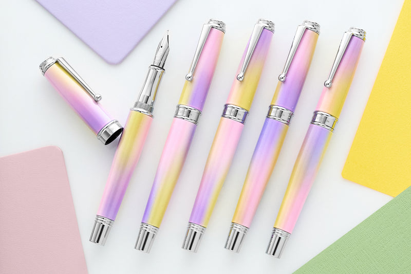 Monteverde Invincia Deluxe Fountain Pen - Lilac/Yellow Ombré (Limited Edition)