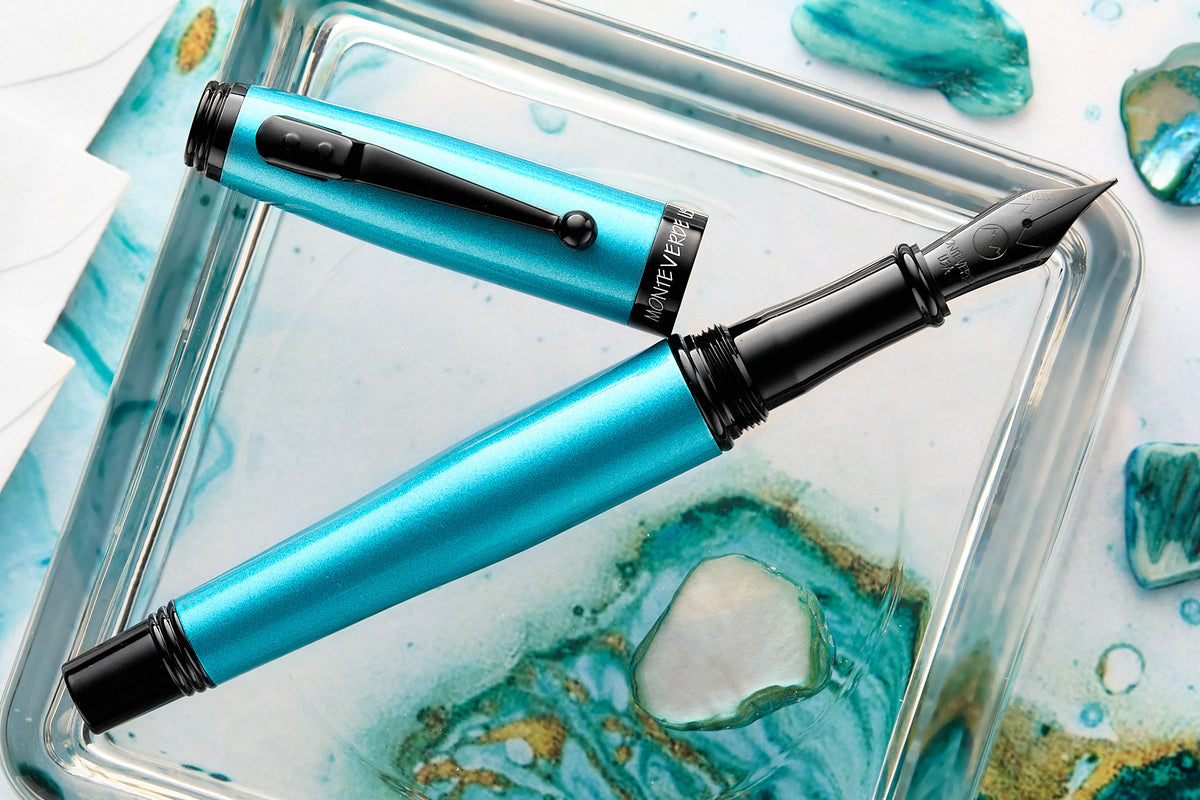 Monteverde Invincia Fountain Pen - Turquoise (Limited Edition)