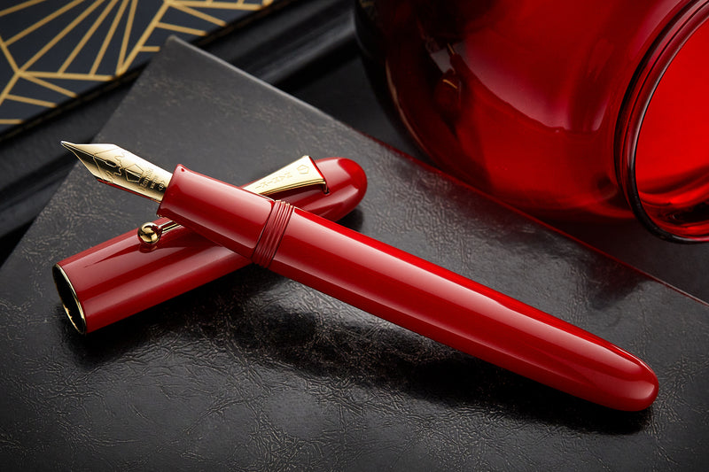 Namiki Yukari Royale Urushi Fountain Pen - Vermillion