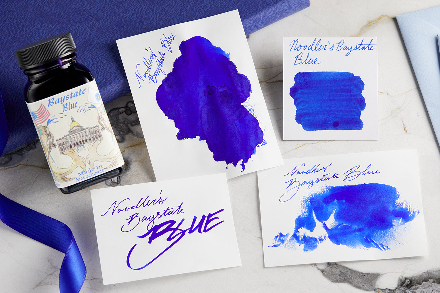 Noodler's Blue Ghost - 3oz Bottled Fountain Pen Ink - The Goulet