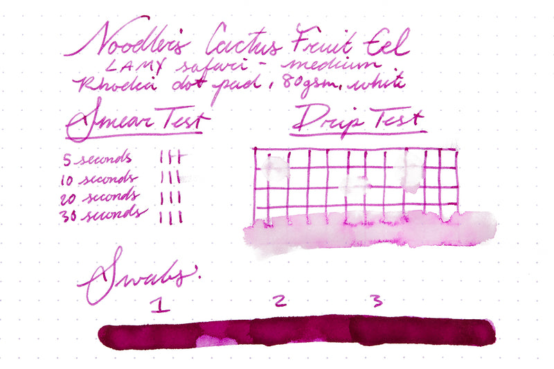 Noodler's Cactus Fruit Eel - Ink Sample