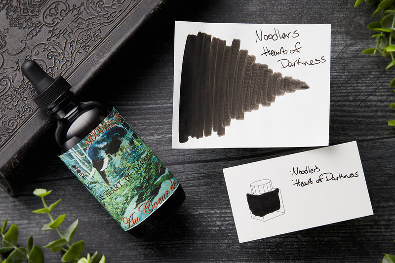 Noodler's Heart of Darkness - 4.5oz Bottled Ink with Free Charlie Pen