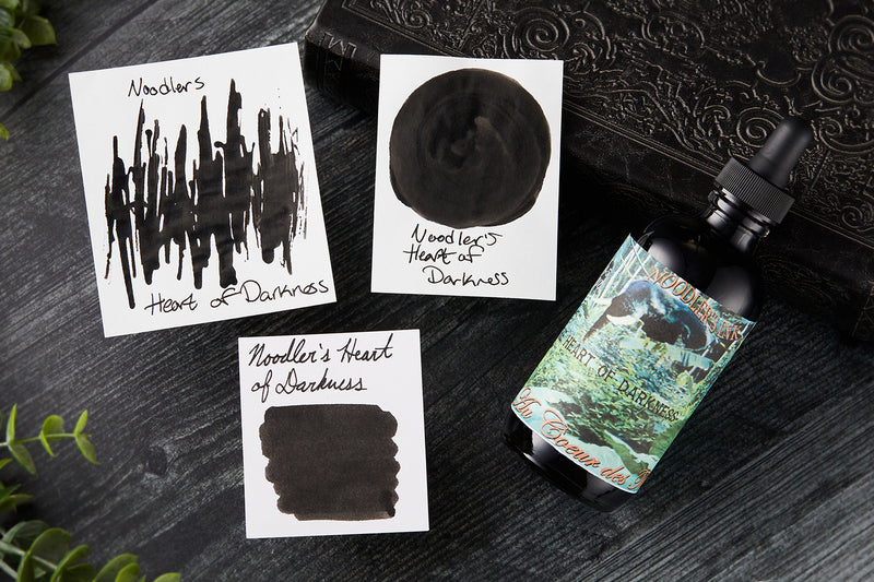 Noodler's Heart of Darkness - 4.5oz Bottled Ink with Free Charlie Pen