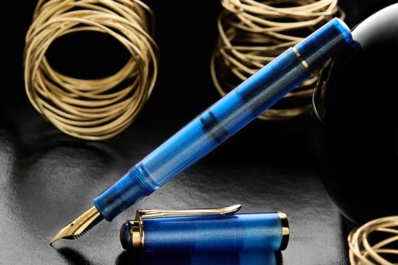 Pelikan M200 Fountain Pen - Golden Lapis (Special Edition)