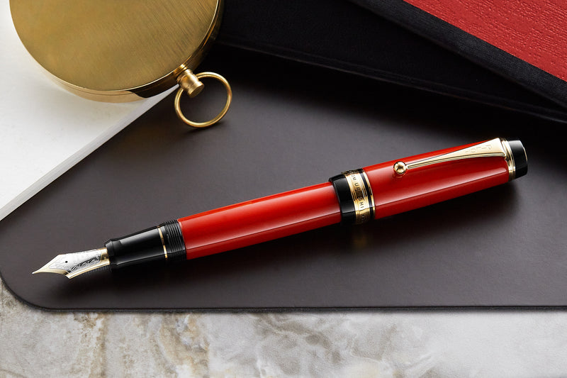 Pilot Custom Urushi Fountain Pen - Vermillion