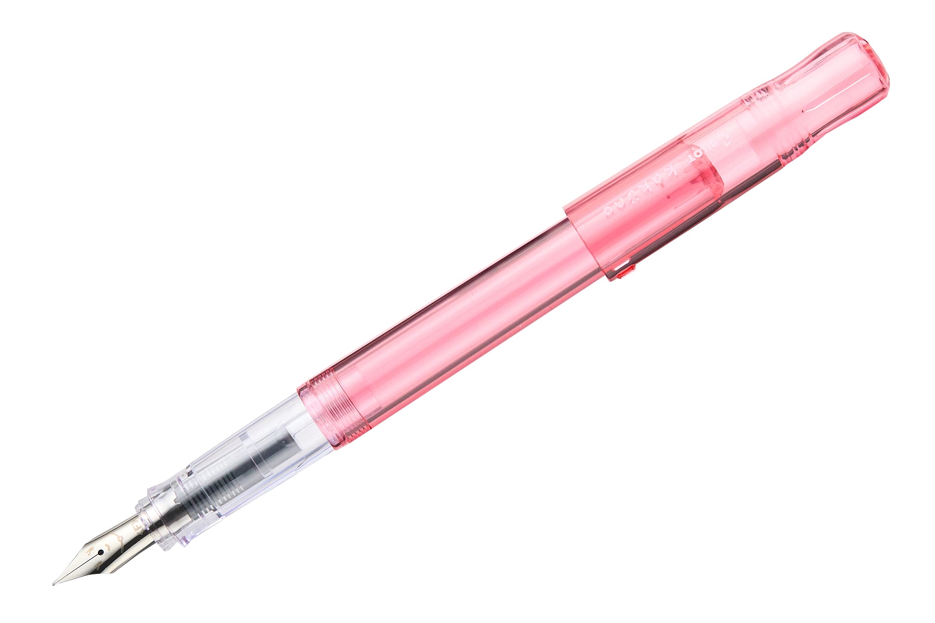 Pilot Kakuno Fountain Pen - Translucent Coral - The Goulet Pen Company